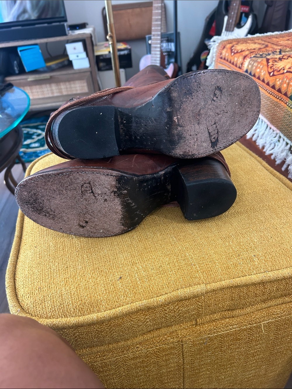 Freebird Coal Talk Leather Boots in Cognac - Picture 15 of 15